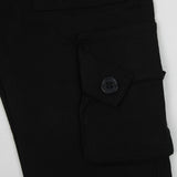 Girls Cargo Cotton Pant - Black, Girls Pants & Capri, Chase Value, Chase Value