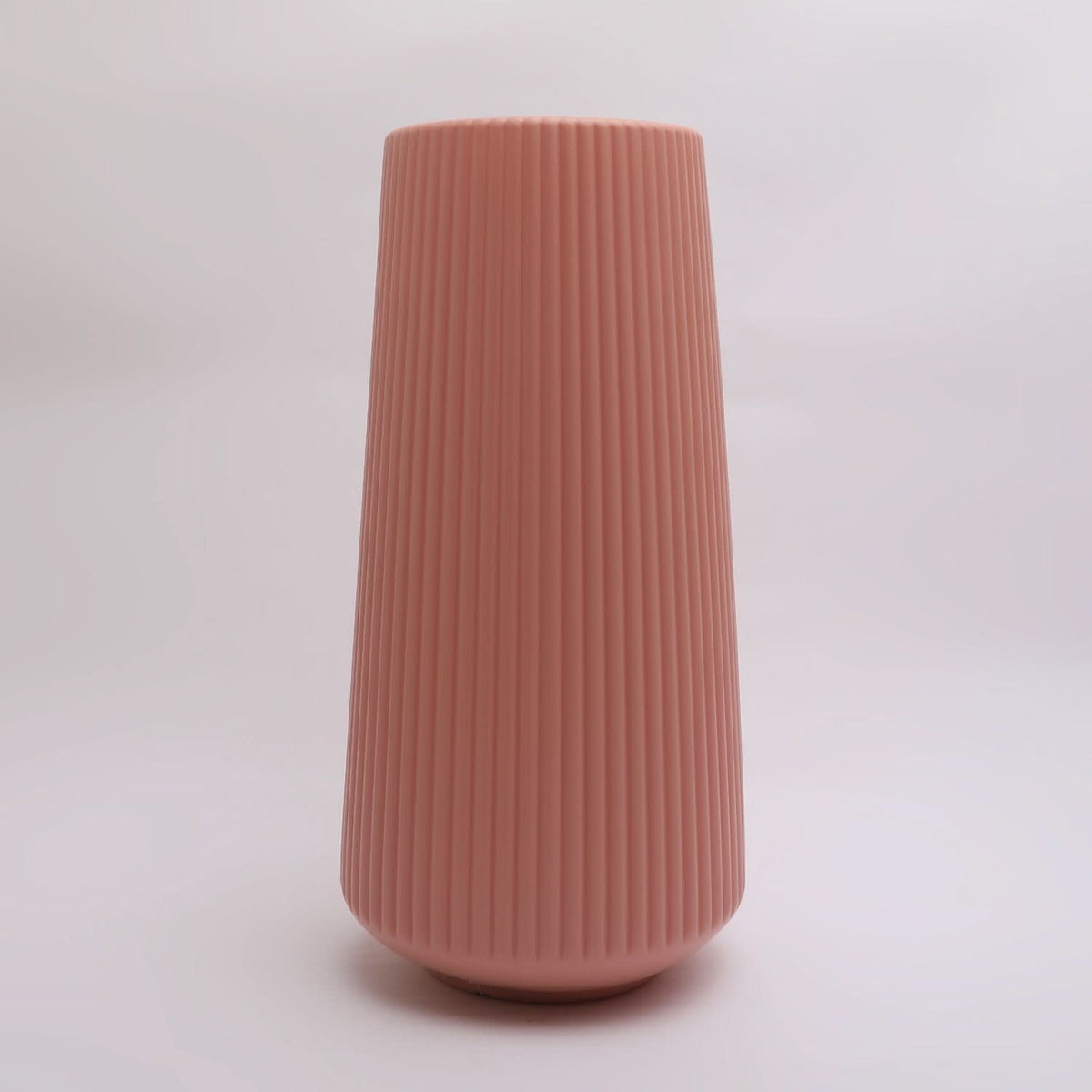 Solid Minimalistic Striped Flower Vase for Home, Decoration, Chase Value, Chase Value