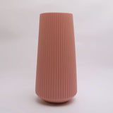 Solid Minimalistic Striped Flower Vase for Home, Decoration, Chase Value, Chase Value