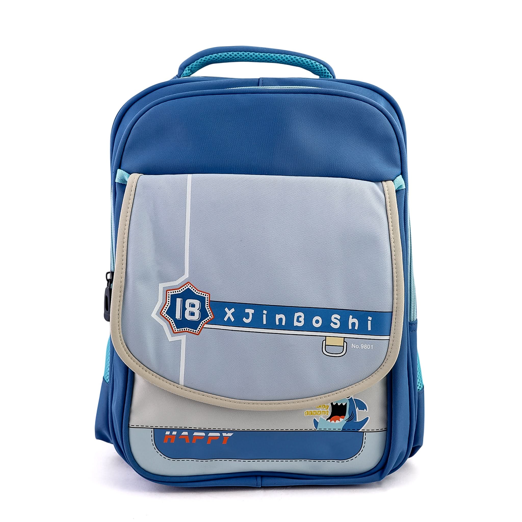 Kids School Backpack 16" - Light Blue, School Bags, Chase Value, Chase Value