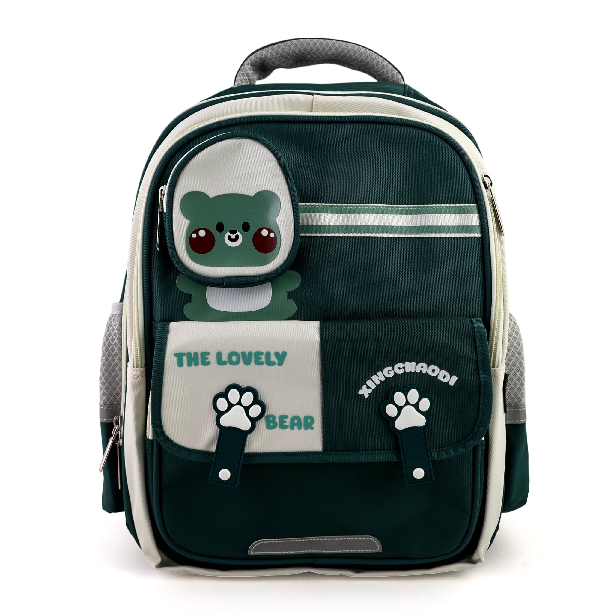 Kids School Backpack 16" - Green, School Bags, Chase Value, Chase Value