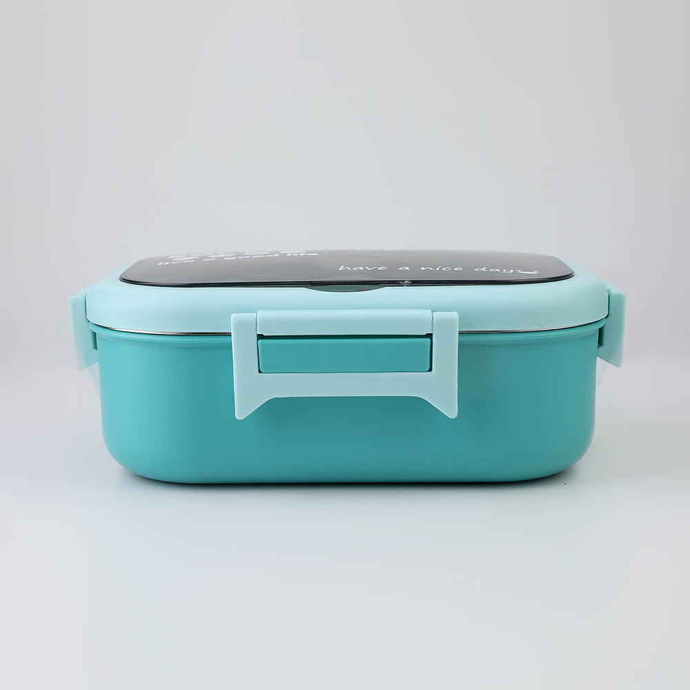 Stainless Steel Lunch Box - Cyan, Tiffin Boxes & Bottles, Chase Value, Chase Value