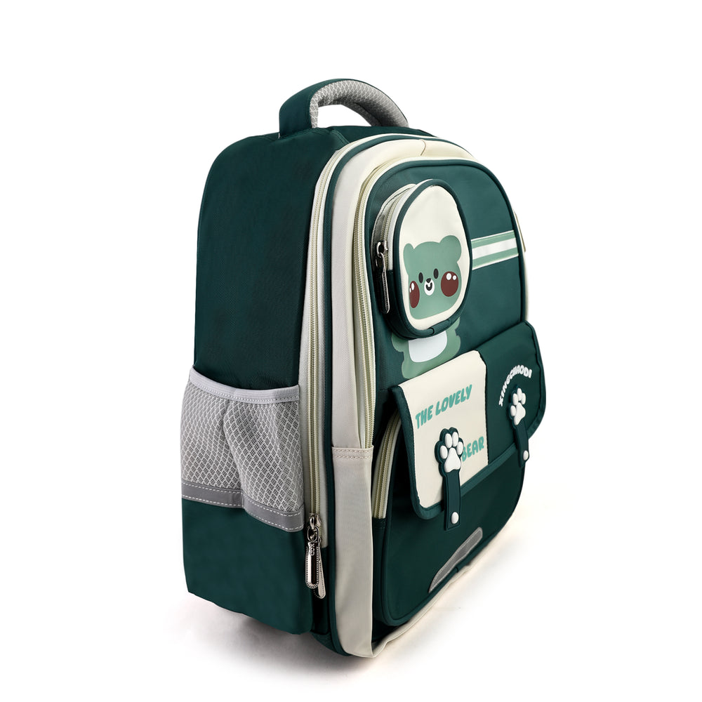 Kids School Backpack 16" - Green, School Bags, Chase Value, Chase Value
