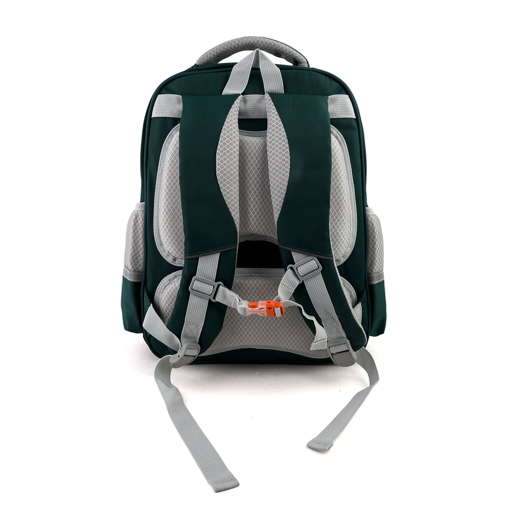 Kids School Backpack 16" - Green, School Bags, Chase Value, Chase Value