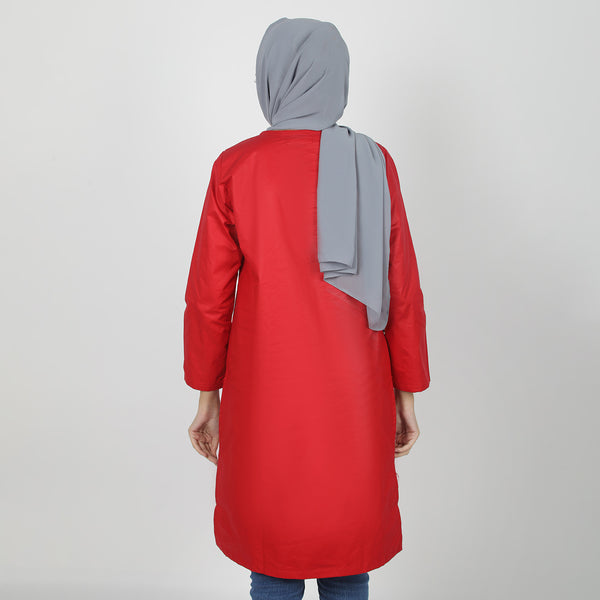 Women's Stitched Kurti - Red