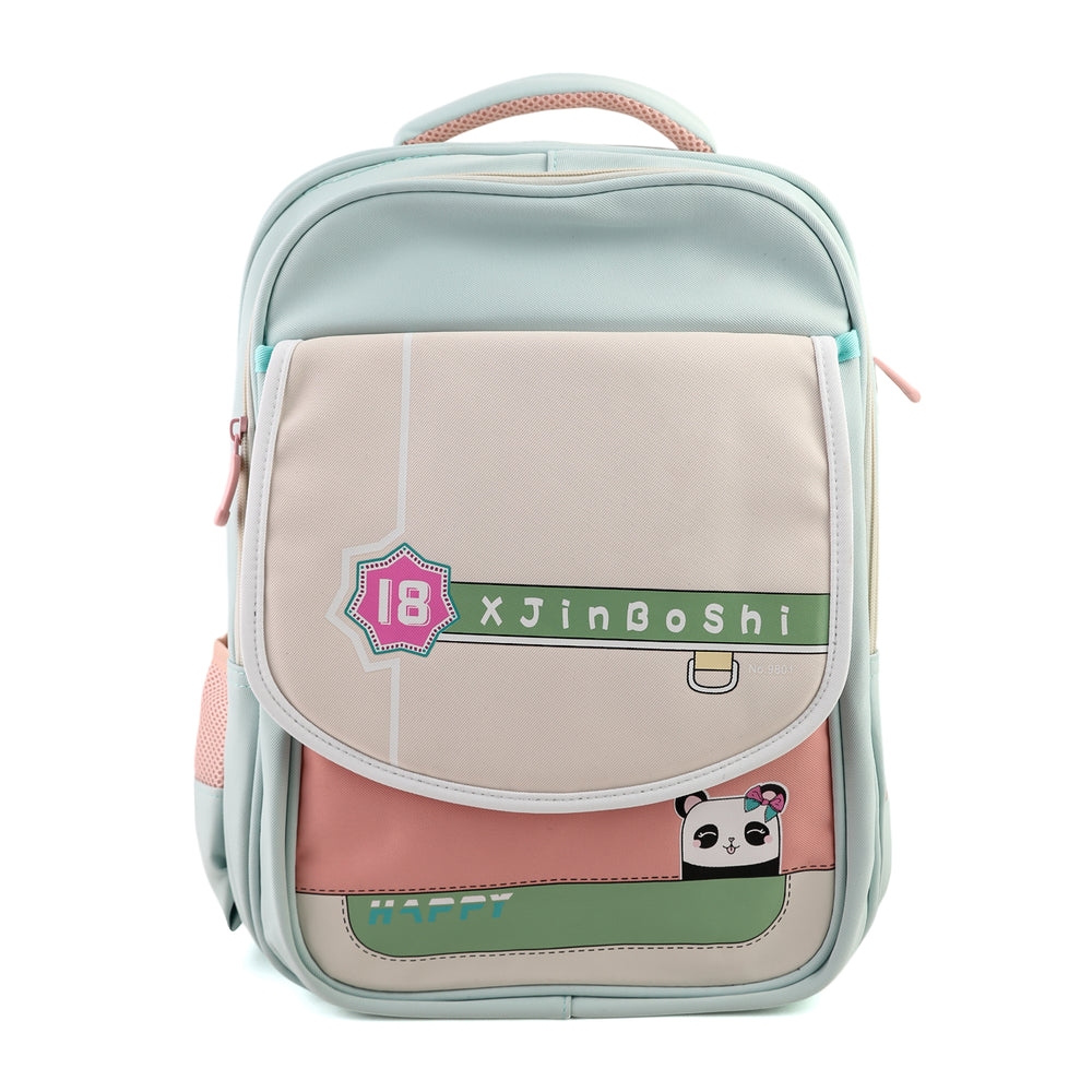 Kids School Backpack 16" - Light Green, School Bags, Chase Value, Chase Value