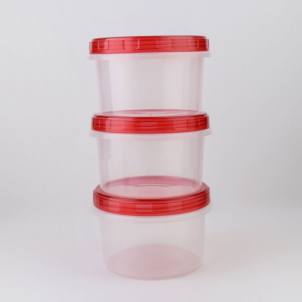 Fresh Food Keeper 3 Pcs Set Medium - Red, Storage Boxes, Chase Value, Chase Value