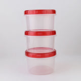Fresh Food Keeper 3 Pcs Set Medium - Red, Storage Boxes, Chase Value, Chase Value