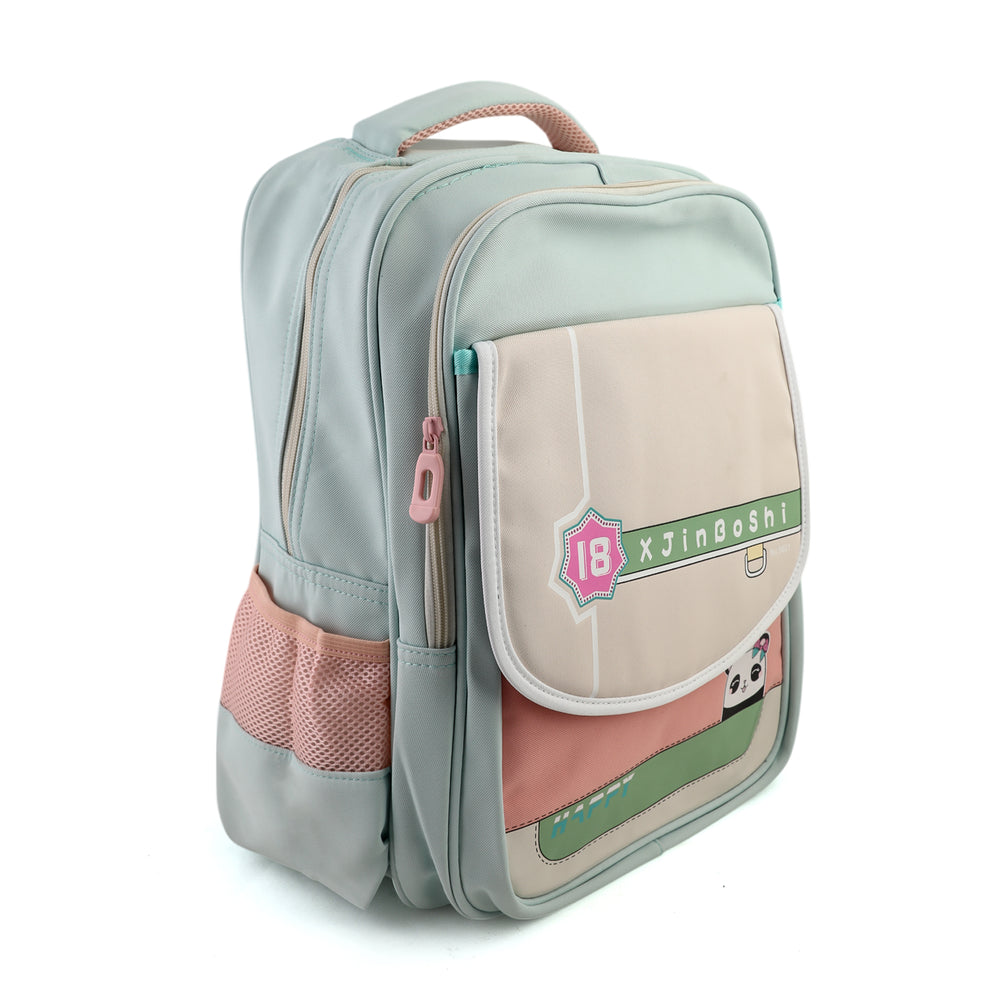 Kids School Backpack 16" - Light Green, School Bags, Chase Value, Chase Value