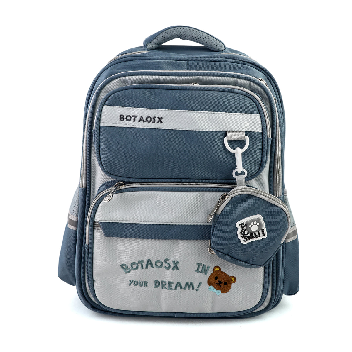 Kids School Backpack 16" - Grey, School Bags, Chase Value, Chase Value