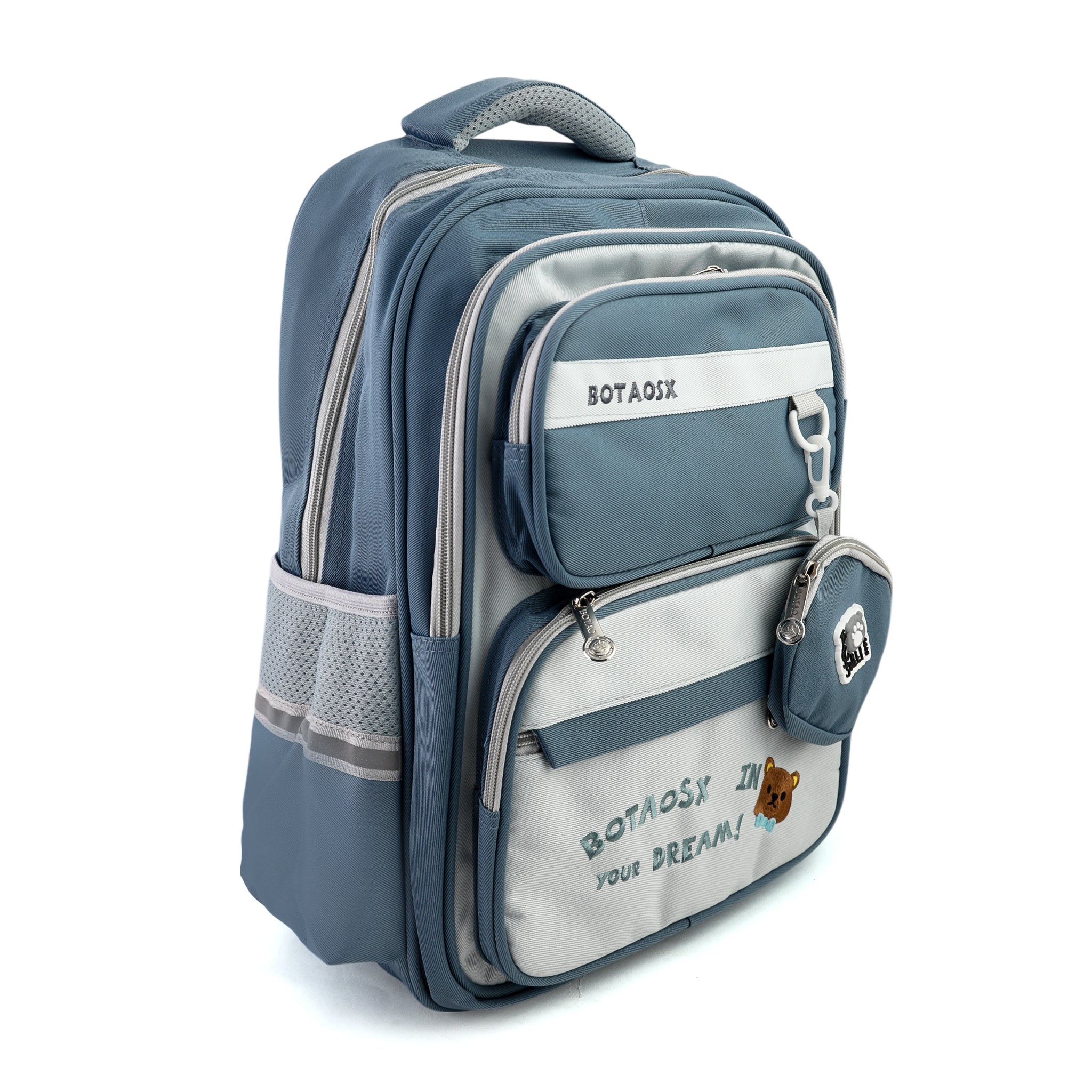 Kids School Backpack 16" - Grey, School Bags, Chase Value, Chase Value