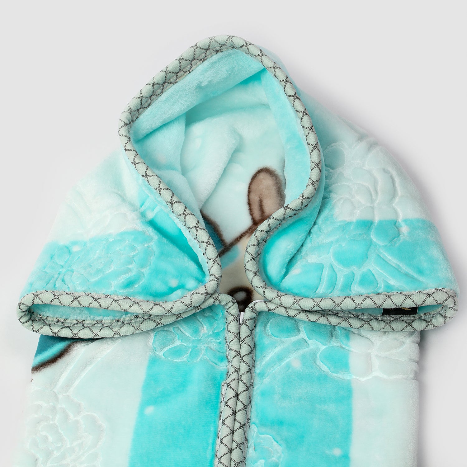 Kitten Gold Silk Zipper Blanket - Sky Blue, Blanket, Chase Value, Chase Value