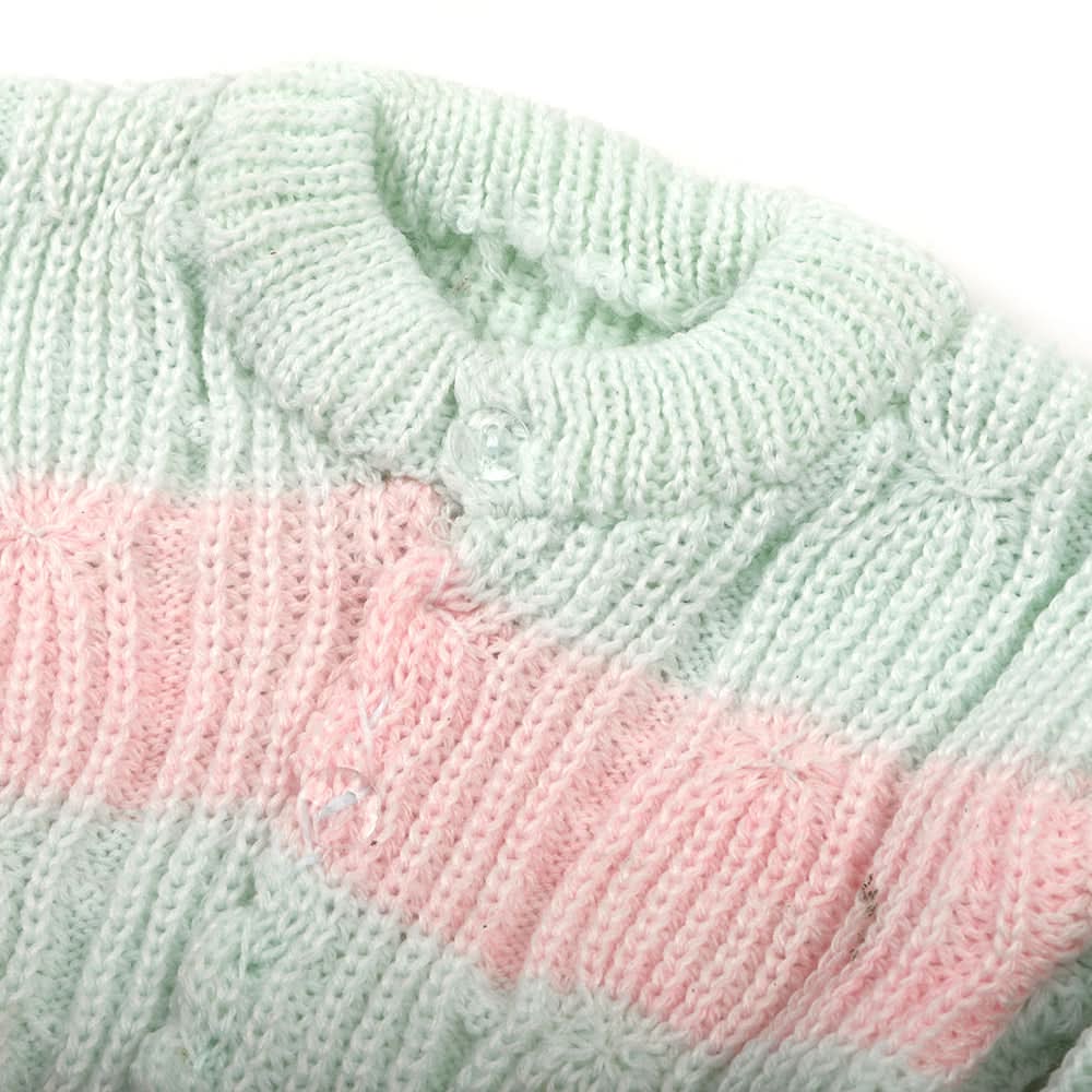 Newborn Girls Woolen Suits - Sea Green, Newborn Girls Sets & Suits, Chase Value, Chase Value