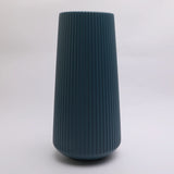 Solid Minimalistic Striped Flower Vase for Home, Decoration, Chase Value, Chase Value