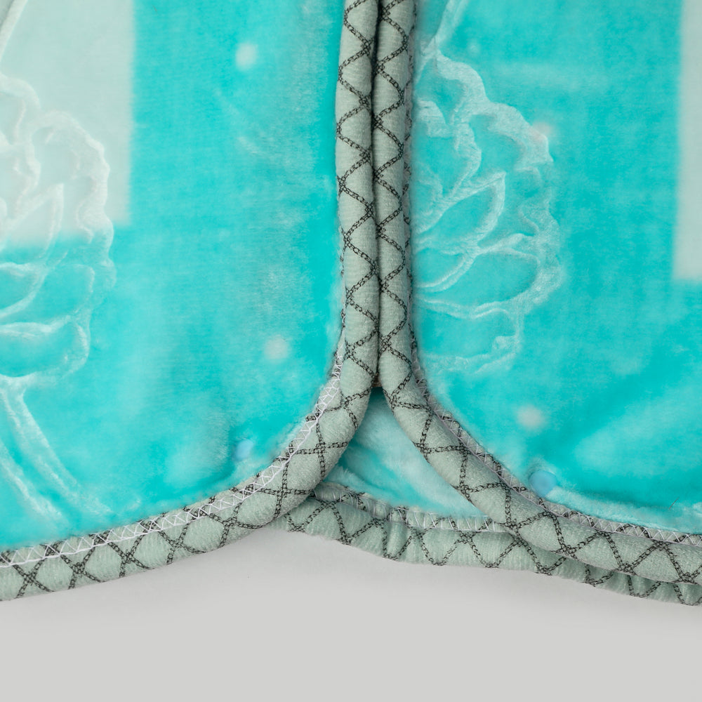 Kitten Gold Silk Zipper Blanket - Sky Blue, Blanket, Chase Value, Chase Value