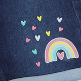 Girls Denim Short - Dark Blue, Girls Shorts Skirts, Chase Value, Chase Value