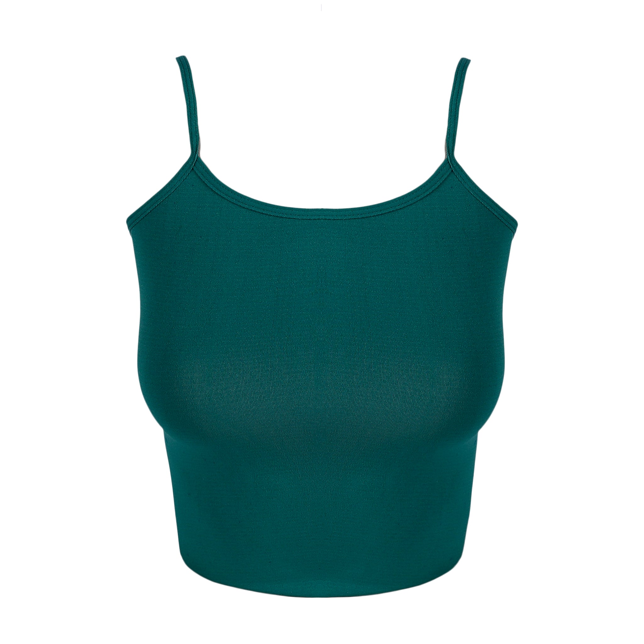 Girls Seamless Camisole - Dark Green, Girls Shameez Camisole & Biddies, Chase Value, Chase Value