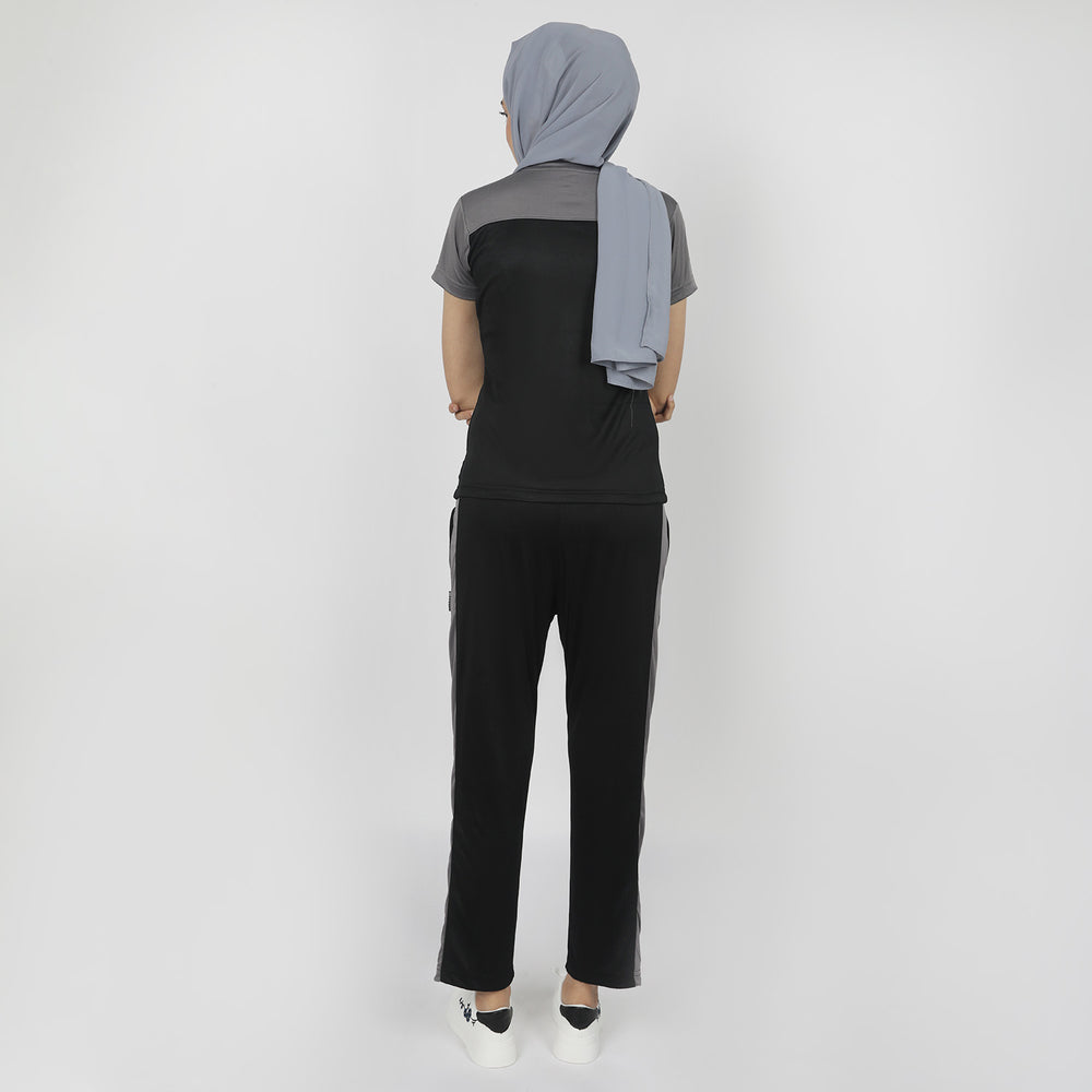 Women's Half Sleeves Track Suit - Grey, Women Two Piece Outfit, Chase Value, Chase Value