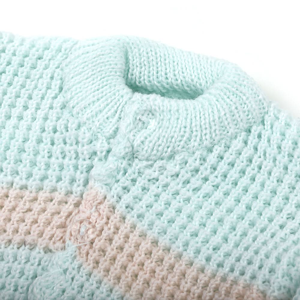 Newborn Girls Woolen Suits - Cyan, Newborn Girls Sets & Suits, Chase Value, Chase Value