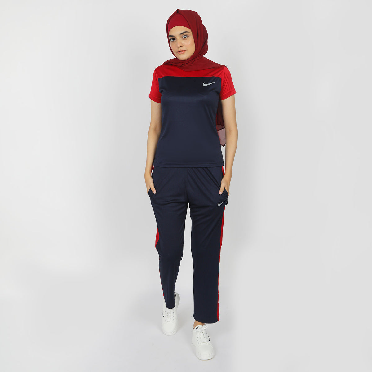 Women's Half Sleeves Track Suit - Red, Women Two Piece Outfit, Chase Value, Chase Value