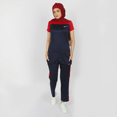 Women's Half Sleeves Track Suit - Red