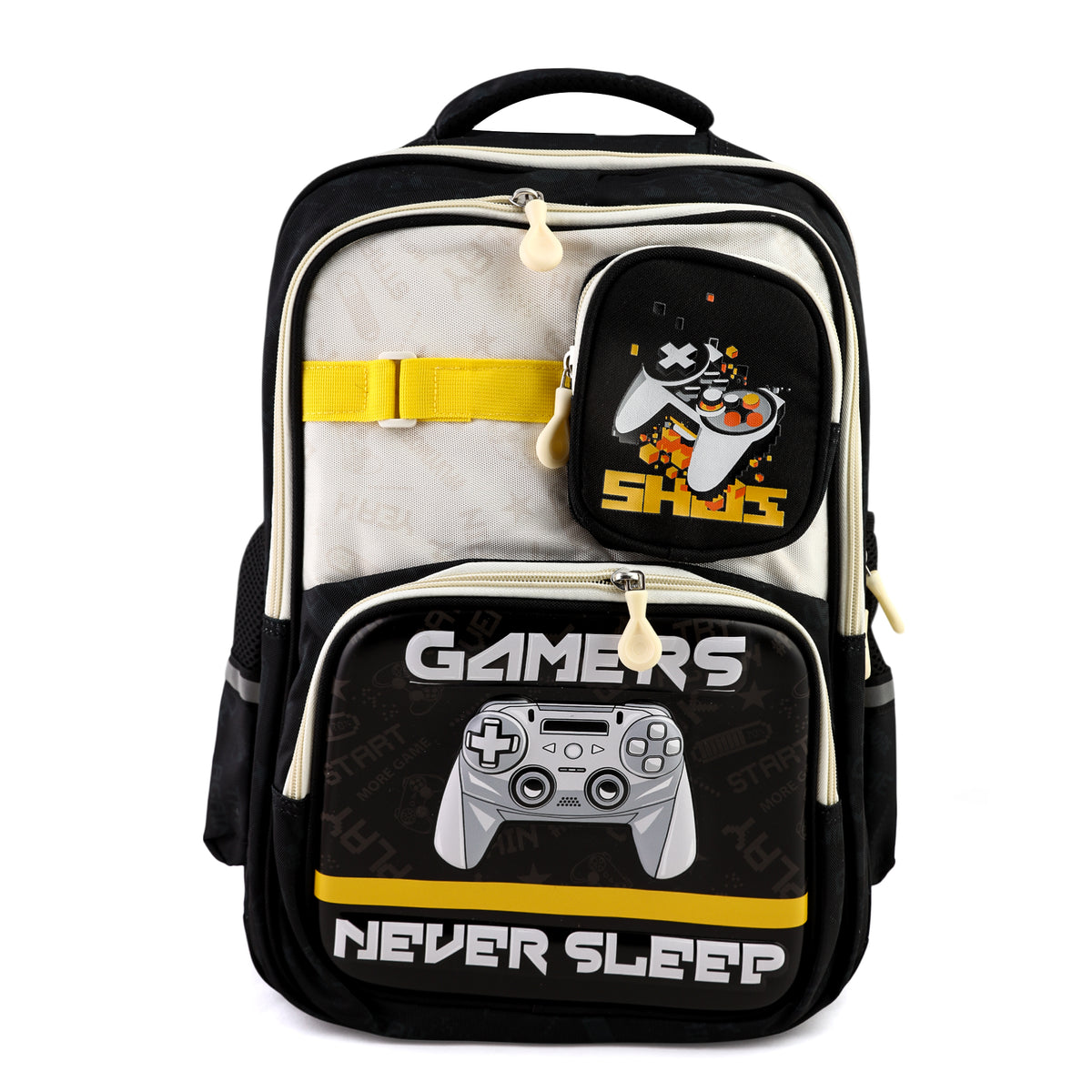 Kids School Backpack 16" - Black, School Bags, Chase Value, Chase Value