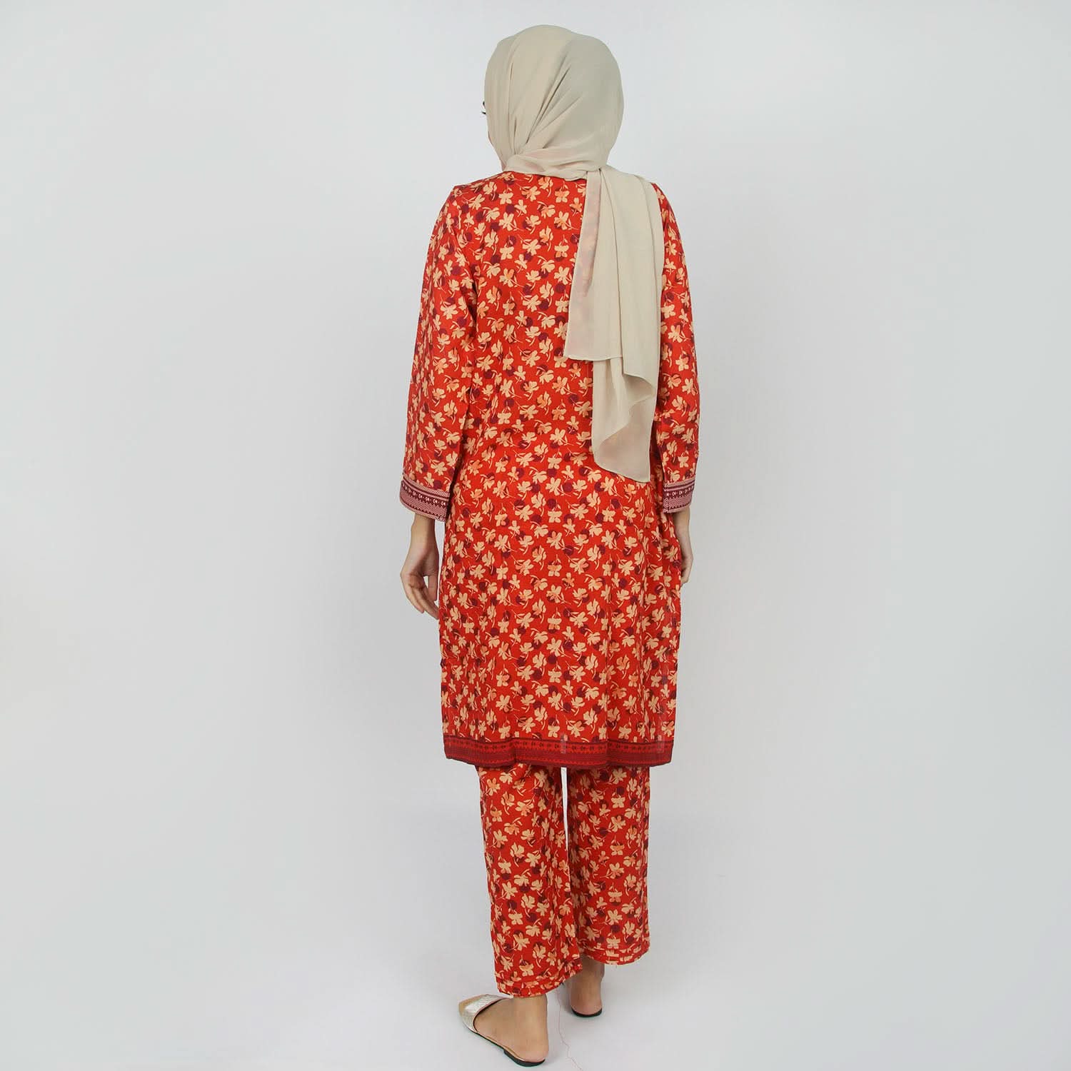 Eminent Women's Printed khaddar 2pcs Suit - Rust, Women Shalwar Suits, Eminent, Chase Value
