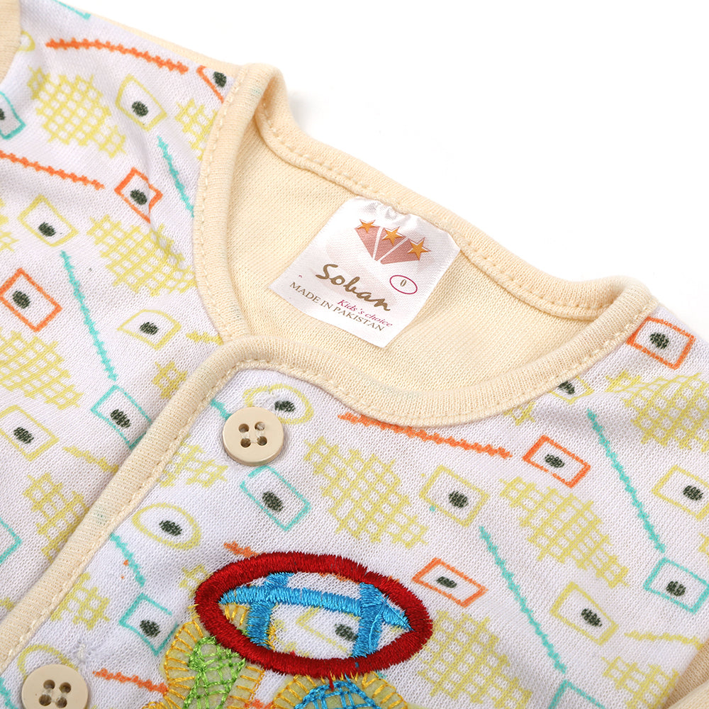 Newborn Girls Jhabla Suit - Pack of 3, Newborn Girls Sets & Suits, Chase Value, Chase Value