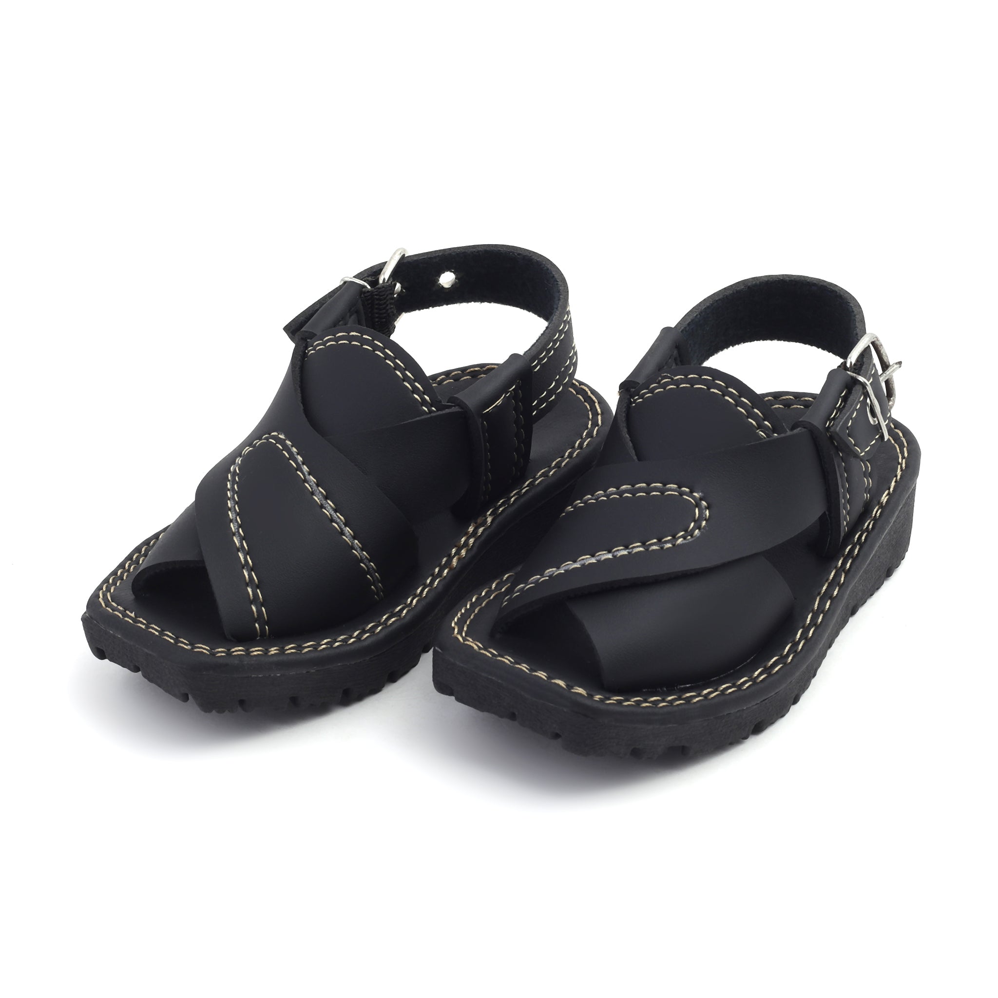 Valuable Boys Peshawari Sandal - Black, Boys Sandals, Chase Value, Chase Value