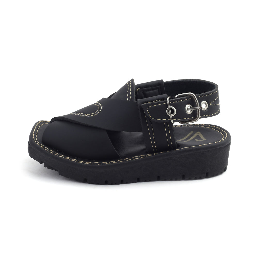 Valuable Boys Peshawari Sandal - Black, Boys Sandals, Chase Value, Chase Value