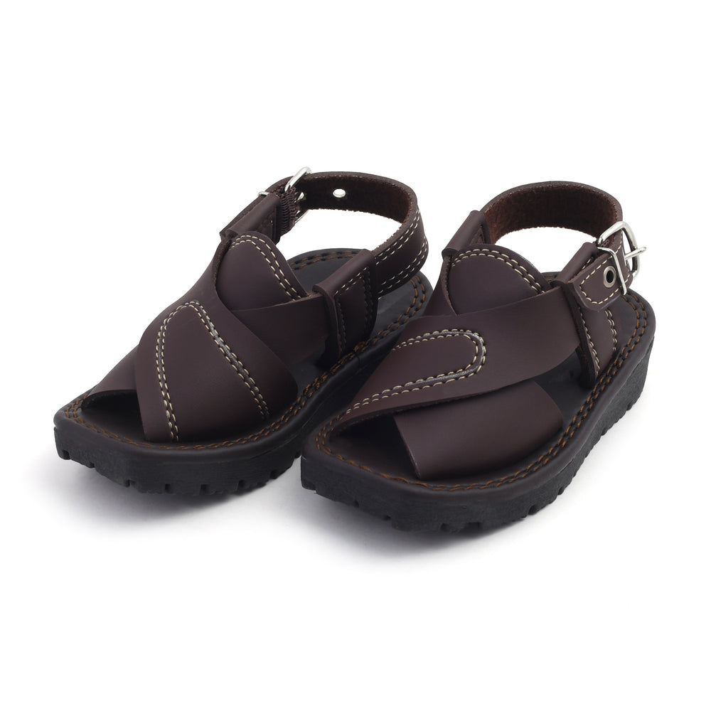 Valuable Boys Peshawari Sandal - Brown, Boys Sandals, Chase Value, Chase Value