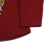 Newborn Girls Full Sleeves T-Shirt - Maroon, Newborn Girls T-Shirts, Chase Value, Chase Value