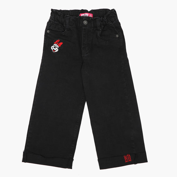 Eminent Girls Denim Pant - Black