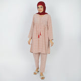 Women's Linen Printed Co-Ord Set - Fawn, Women Co-Ord Set, Chase Value, Chase Value