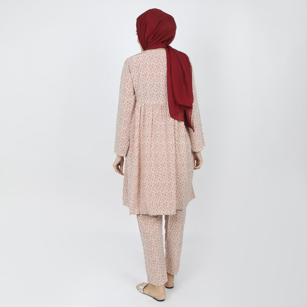 Women's Linen Printed Co-Ord Set - Fawn, Women Co-Ord Set, Chase Value, Chase Value