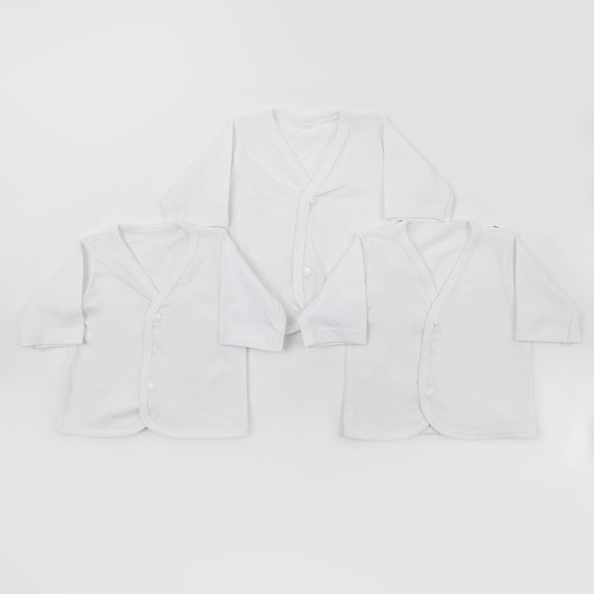 Newborn Full Sleeves Vest - White