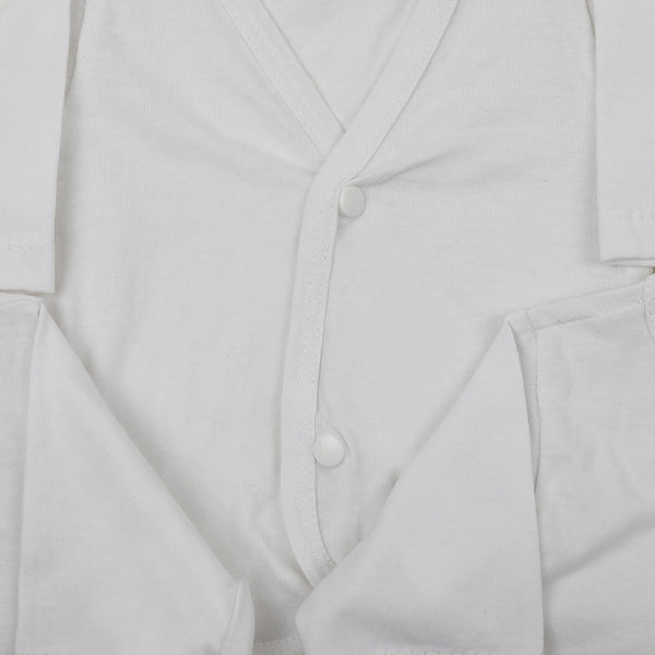 Newborn Full Sleeves Vest - White