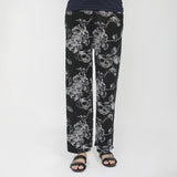 Women's Printed Trouser - Black, Women Pants & Tights, Chase Value, Chase Value