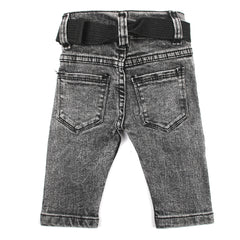 Newborn Boys Denim Pant - Grey