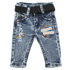 Newborn Boys Denim Pant - Blue