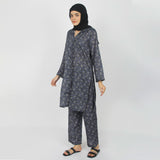Women's Printed Co-Ord Set - Grey, Women Co-Ord Set, Chase Value, Chase Value
