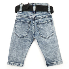 Newborn Boys Denim Pant - Light Blue