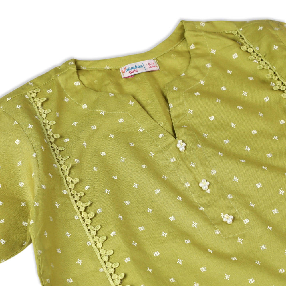 Girls Kurti - Green, Girls Kurti, Chase Value, Chase Value