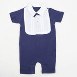 Eminent Newborn Boys Half Sleeves Romper - Navy Blue, Newborn Boys Rompers, Eminent, Chase Value