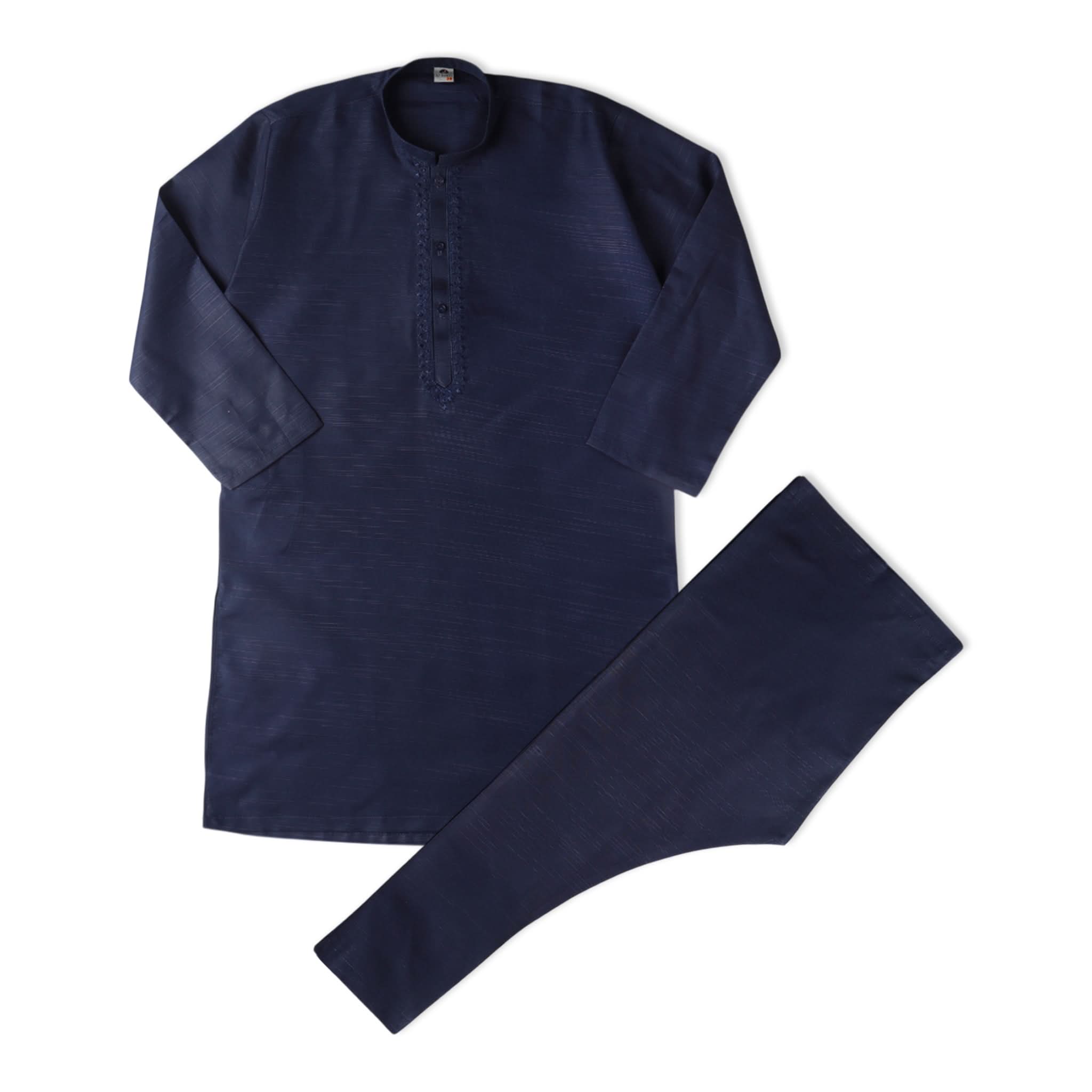 Boys Embroidered Shalwar Suit - Blue, Boys Shalwar Kameez, Chase Value, Chase Value