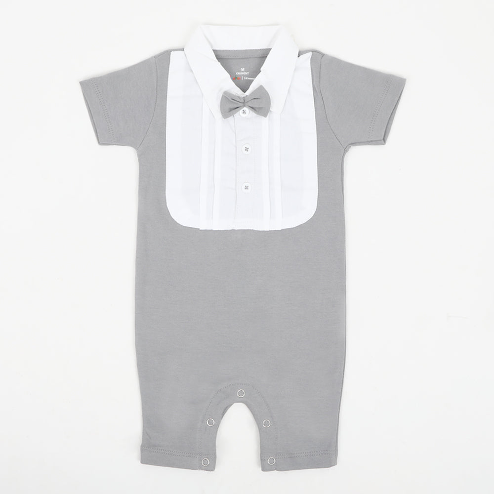 Eminent Newborn Boys Half Sleeves Romper - Grey, Newborn Boys Rompers, Eminent, Chase Value