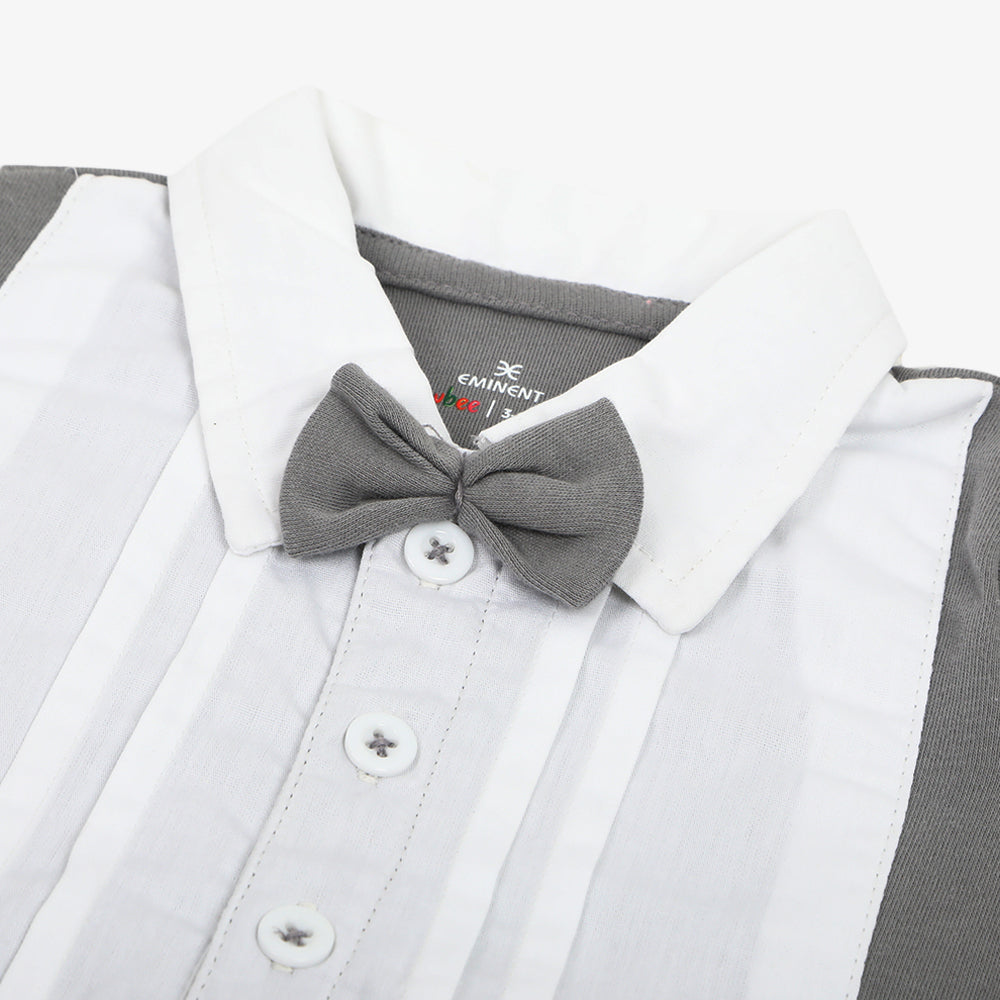 Eminent Newborn Boys Half Sleeves Romper - Grey, Newborn Boys Rompers, Eminent, Chase Value