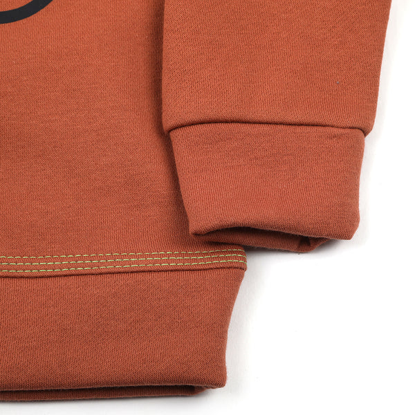 Eminent Boys Full Sleeves Sweatshirt - Rust