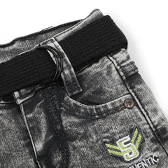 Newborn Boys Denim Pant - Grey