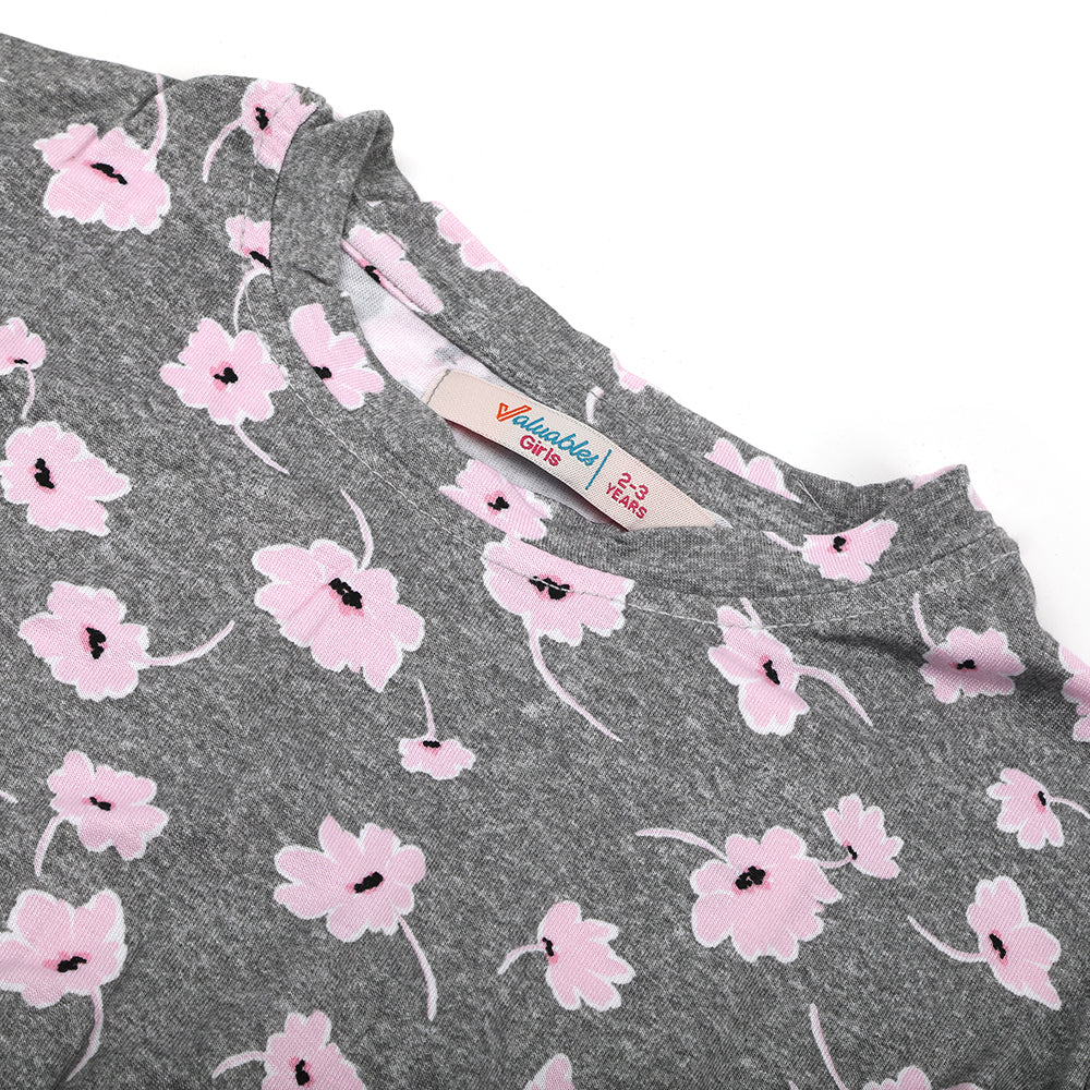 Girls Knitted Top - Grey, Girls Tops, Chase Value, Chase Value